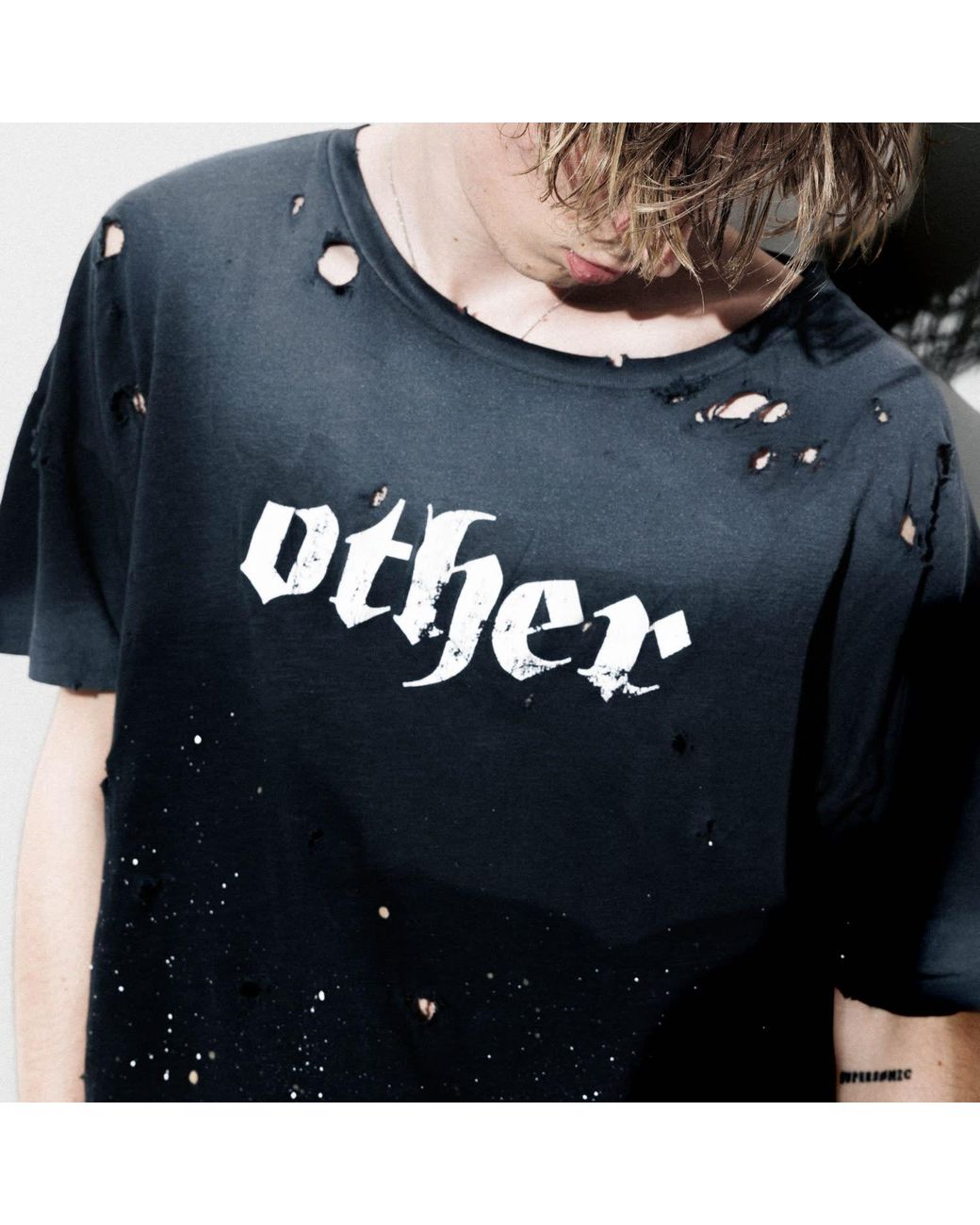 Other Uk Black Other Print Studio Decay T-Shirt for men