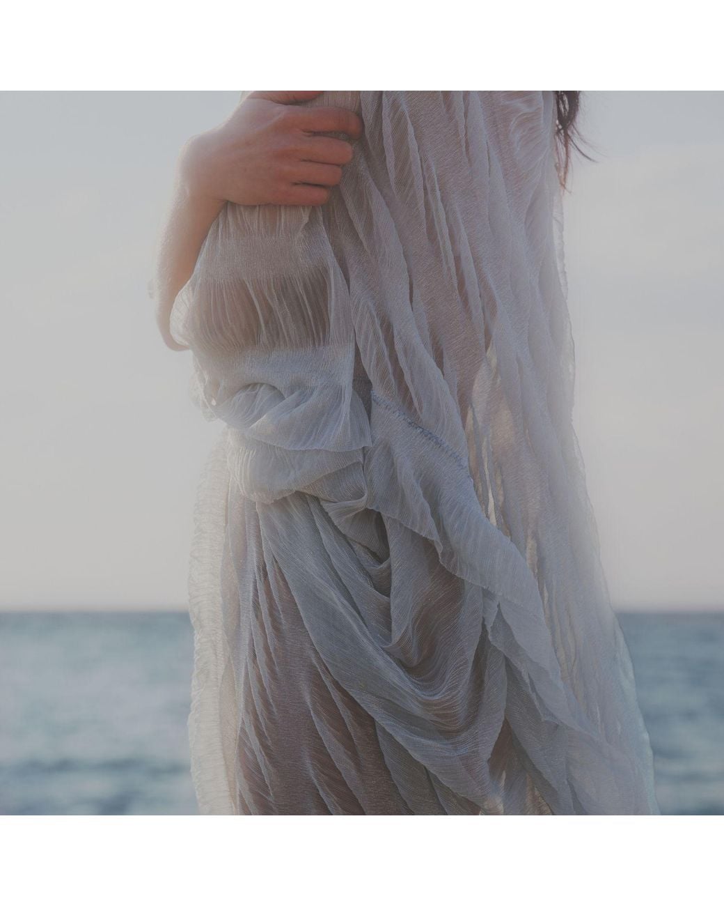 Miro Misljen White Zephyr Cloud Dress
