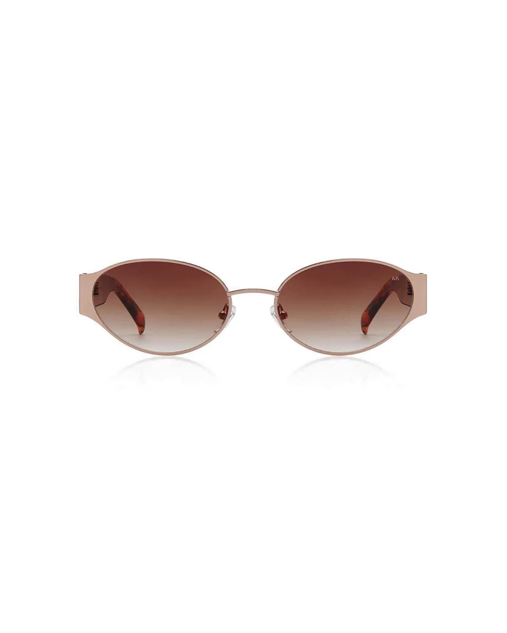 A.Kjærbede Brown Bella Sunglasses Rosegold Havana
