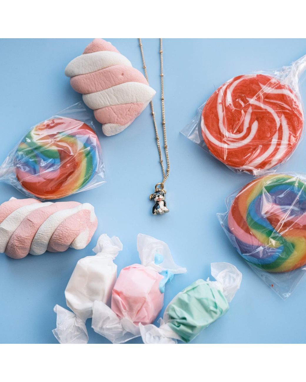 Cloud Haven Metallic Mini Bulldog Sweetie Pendant