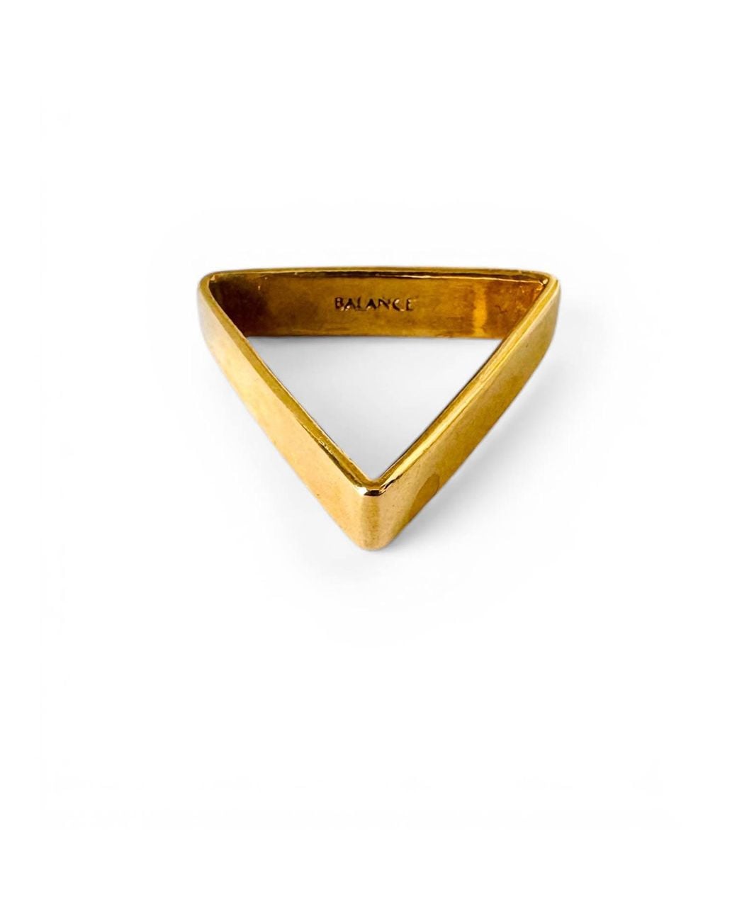 Aki Roc Jewelry Metallic Triangle Balance Ring 6Mm