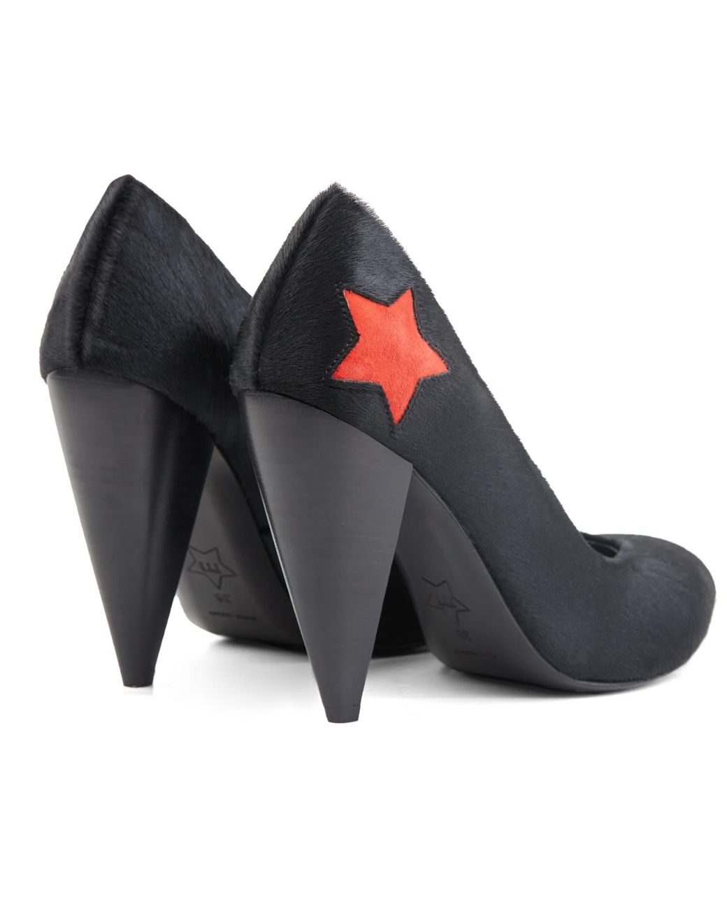 Rosamund Muir London Black India Calf Hair With Star Heels