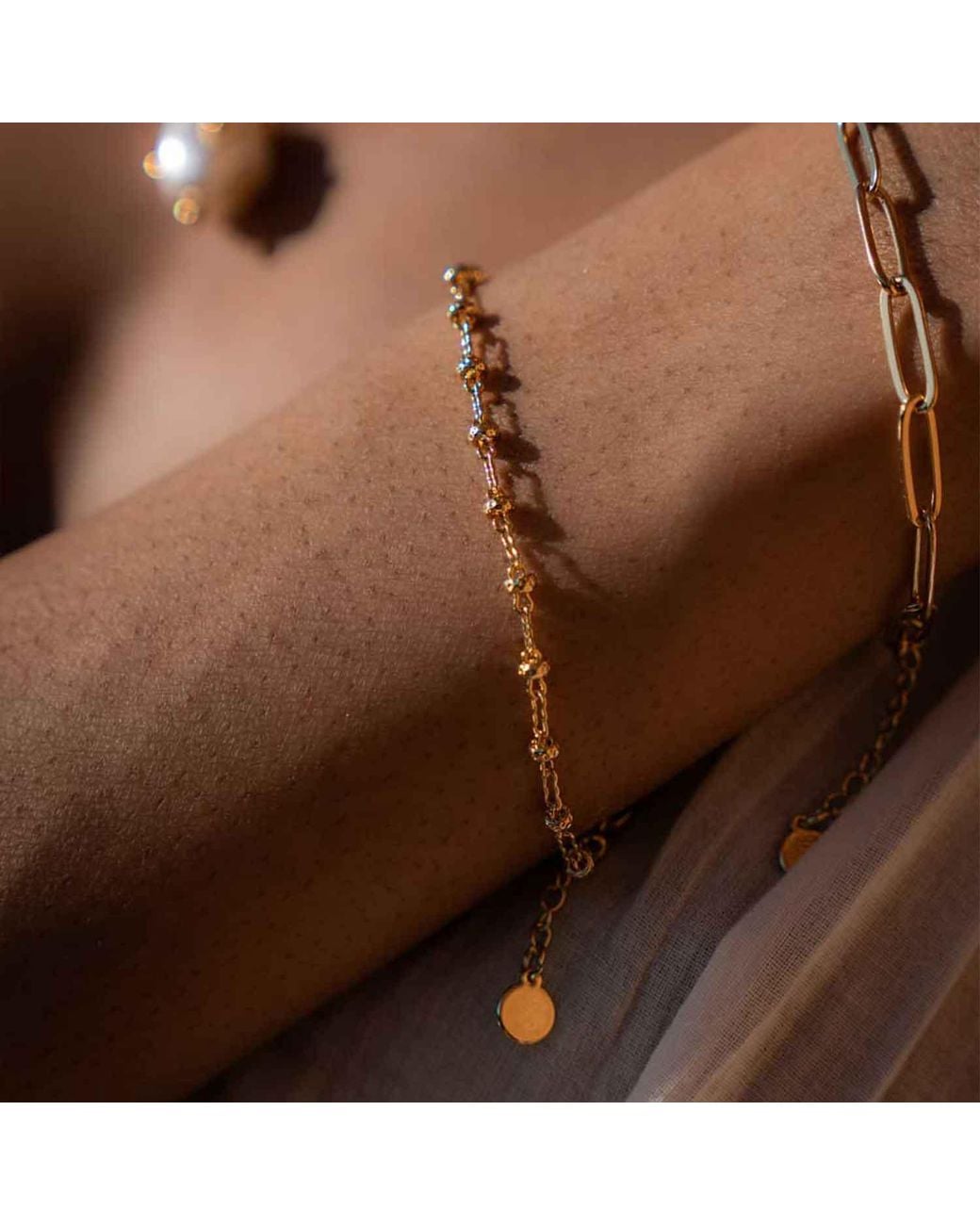 Formation Co. Jewellery Metallic Callie Textured Bracelet