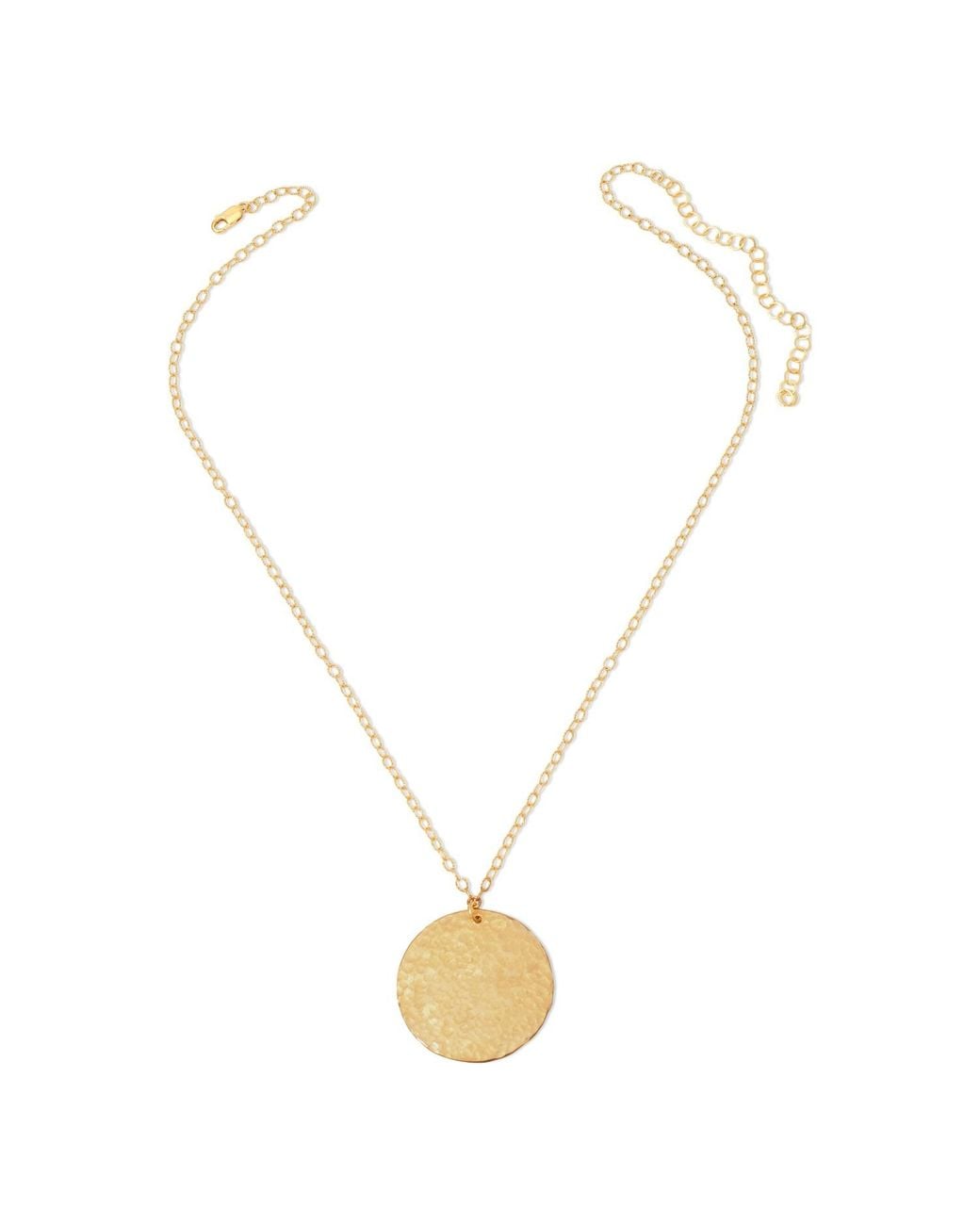 Heather Hawkins Jewelry Metallic Hand Hammered Disc Necklace