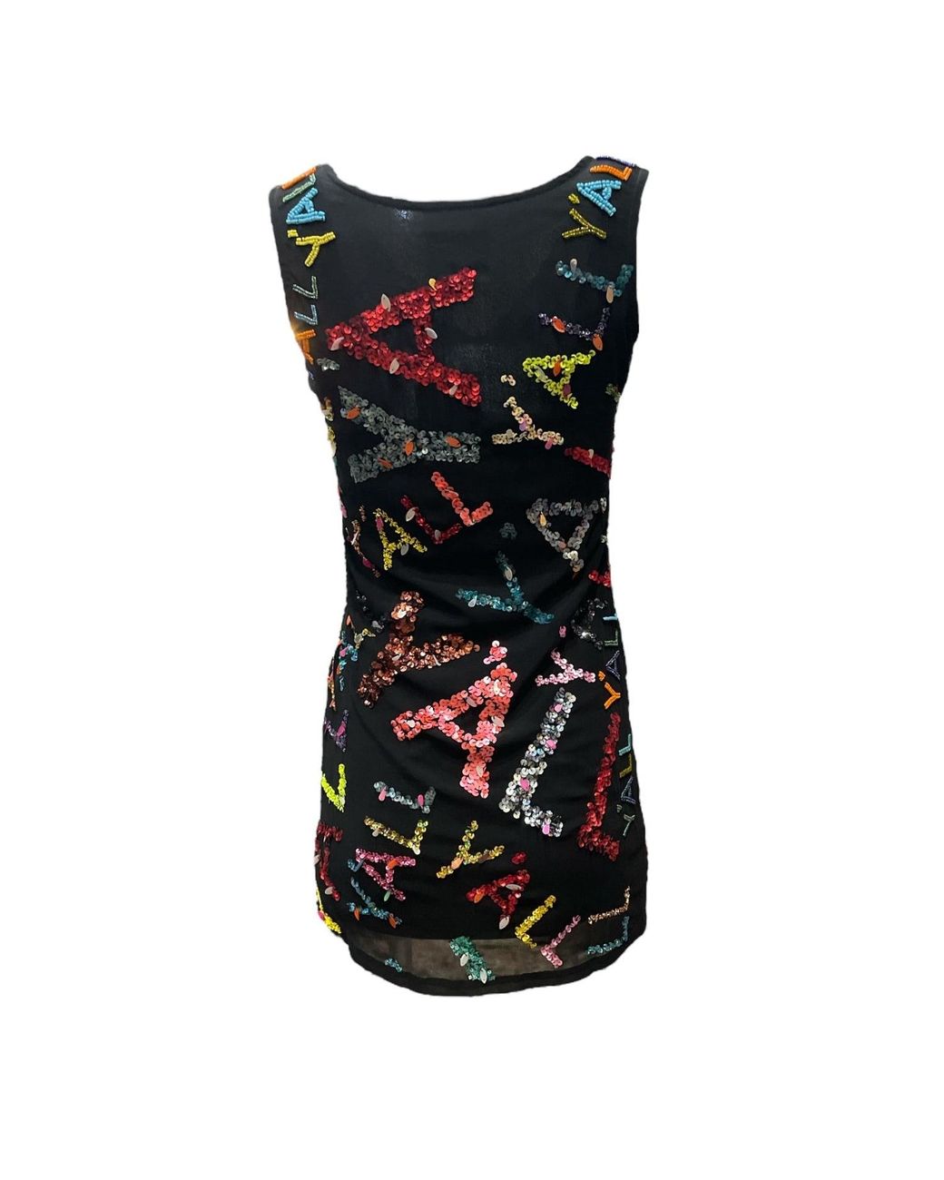 Any Old Iron Blue Multi Color Y'All Short Dress