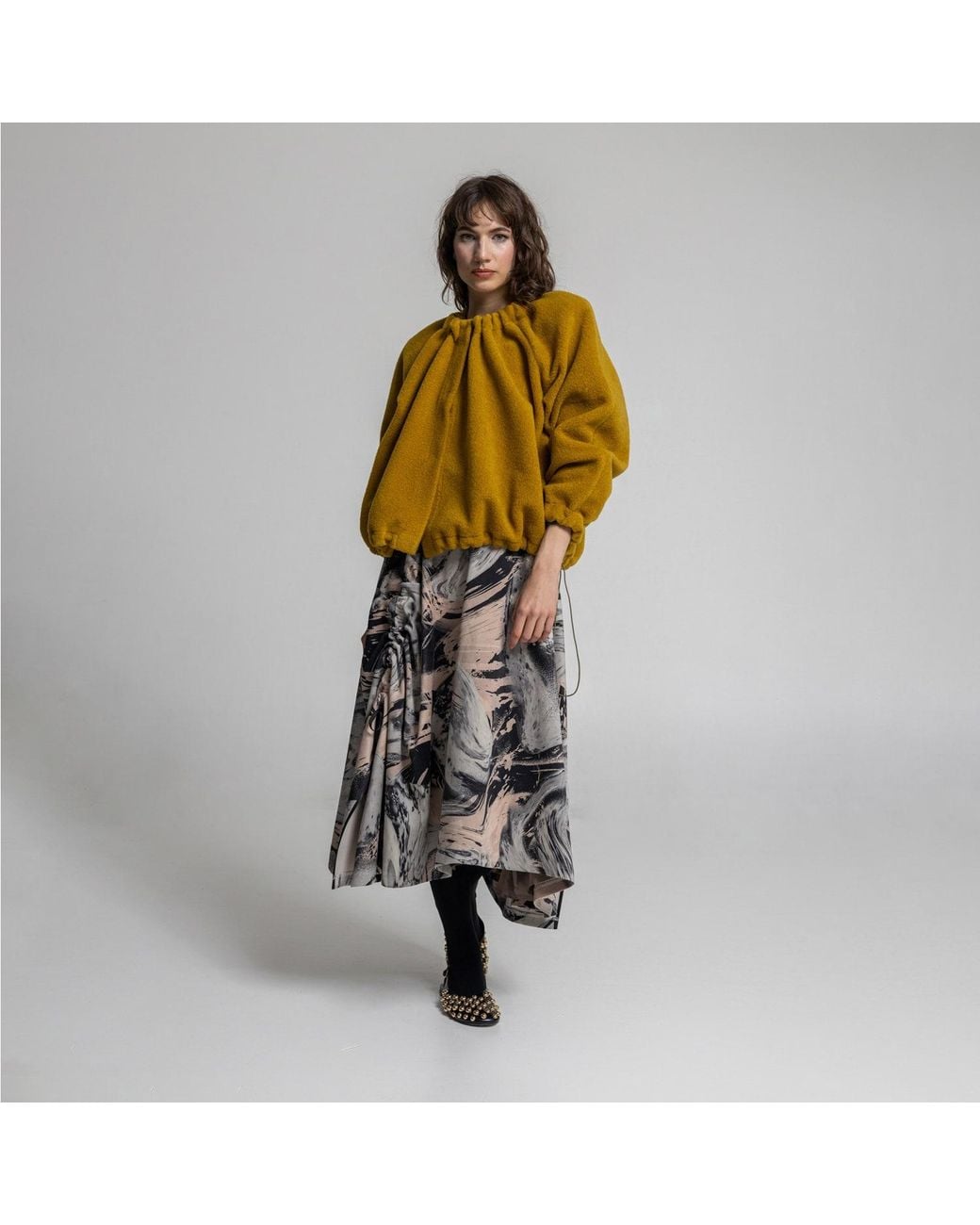 ARTISTA Yellow Sun Oversized Jacket
