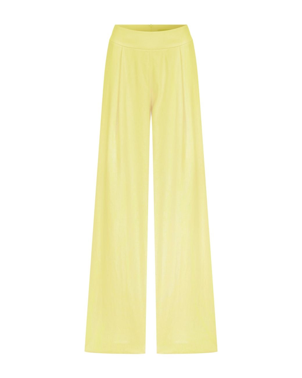NAZLI CEREN Metallic Mui Wide Leg Satin Trousers