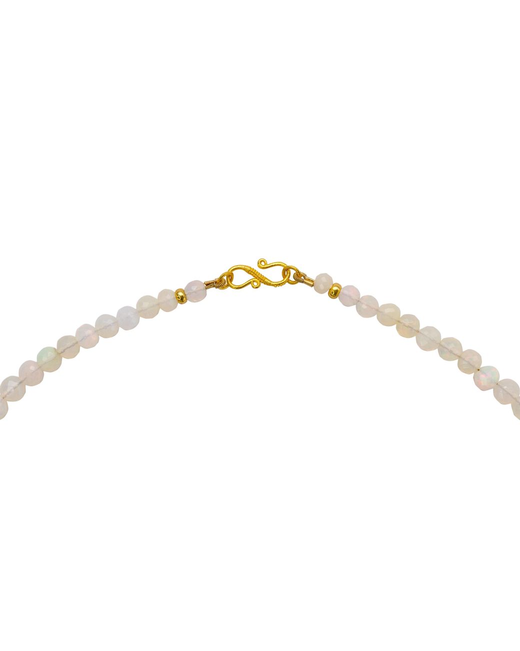 Bombyx House Metallic Ethiopian Opal Round Bead Necklace