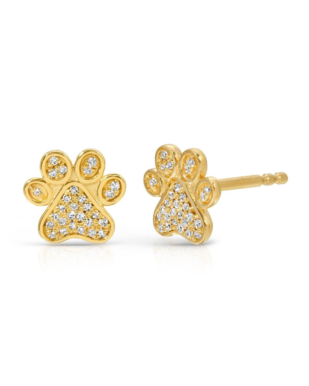 Maya Brenner Metallic Pavé Charm Stud