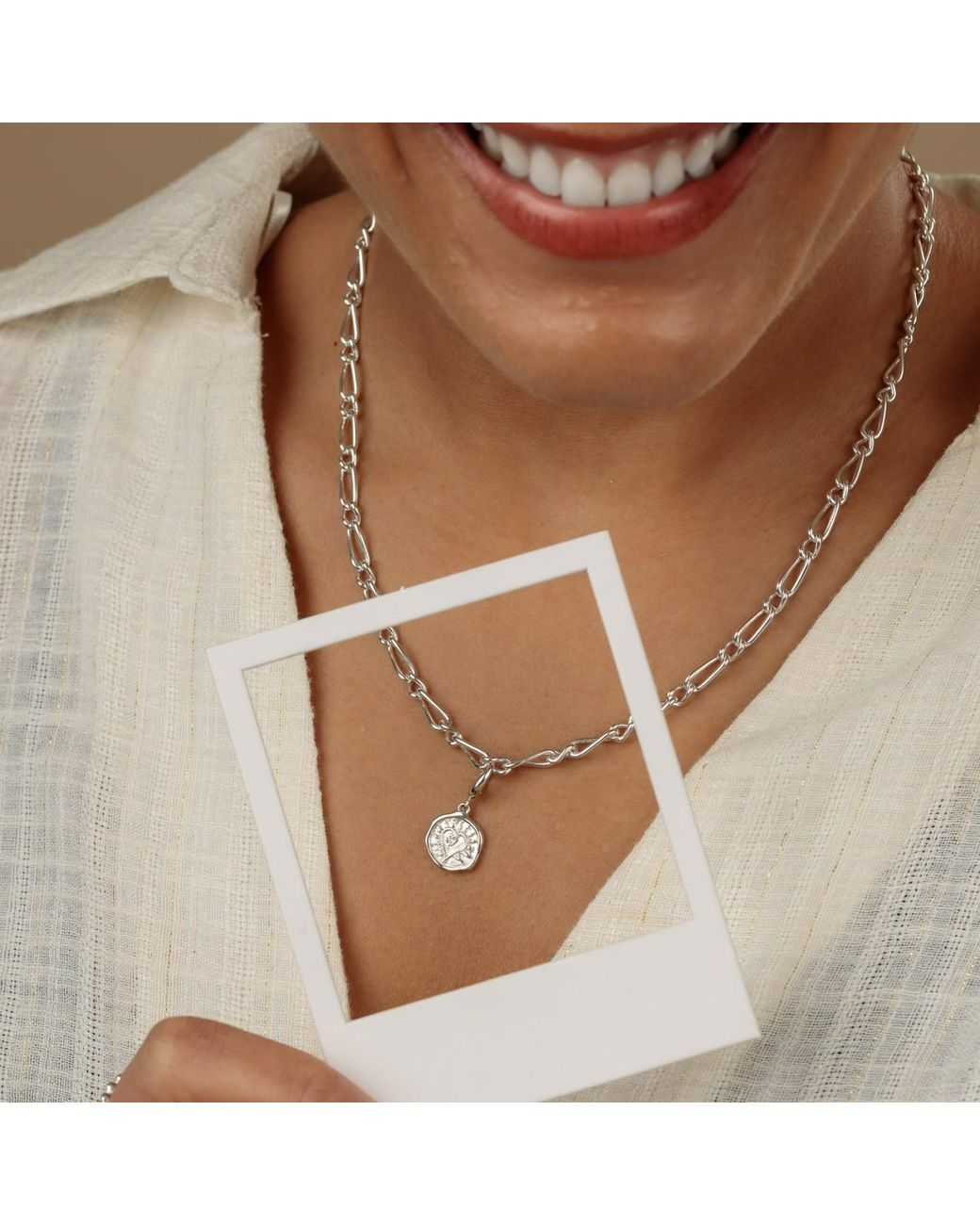 Lily Charmed Metallic Sterling My Story Charm Collector Necklace