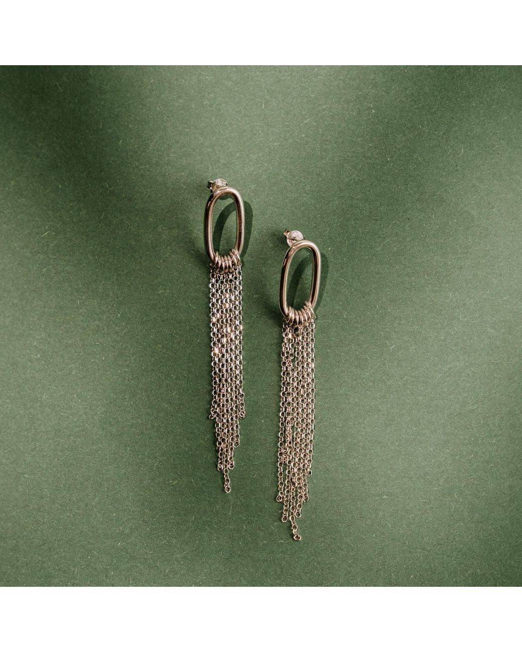LOTT.gioielli Metallic Classic Earring Tube Chain