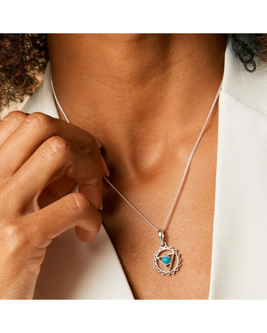 Charlotte's Web Jewellery Metallic Throat Chakra Necklace
