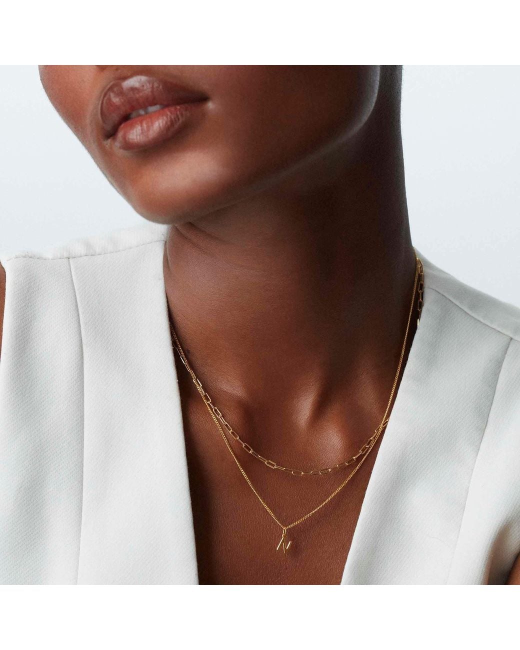 Muru Metallic Little Letter Layering Set