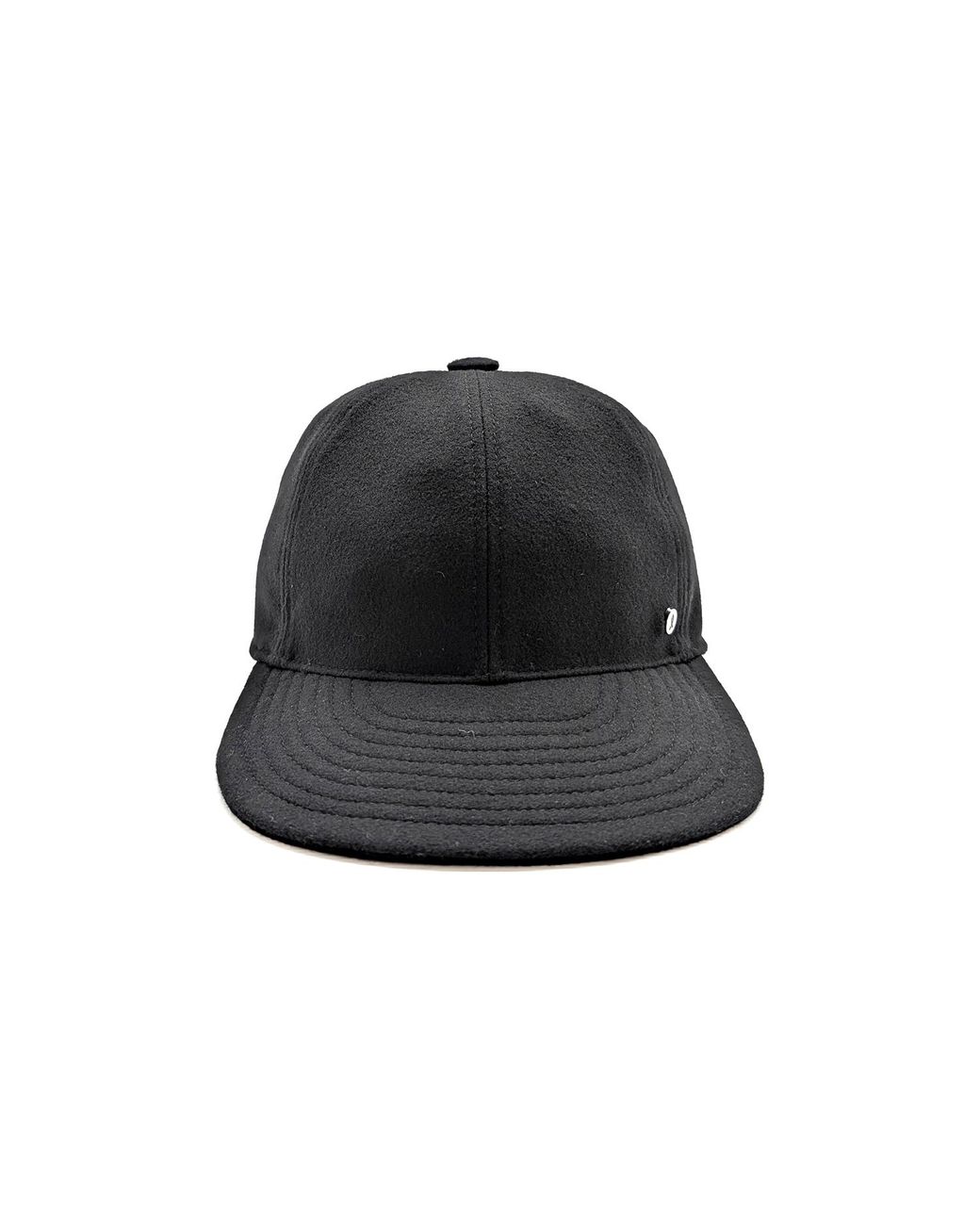 DORIA 1905 Black Cashmere Rolling Baseball Cap for men