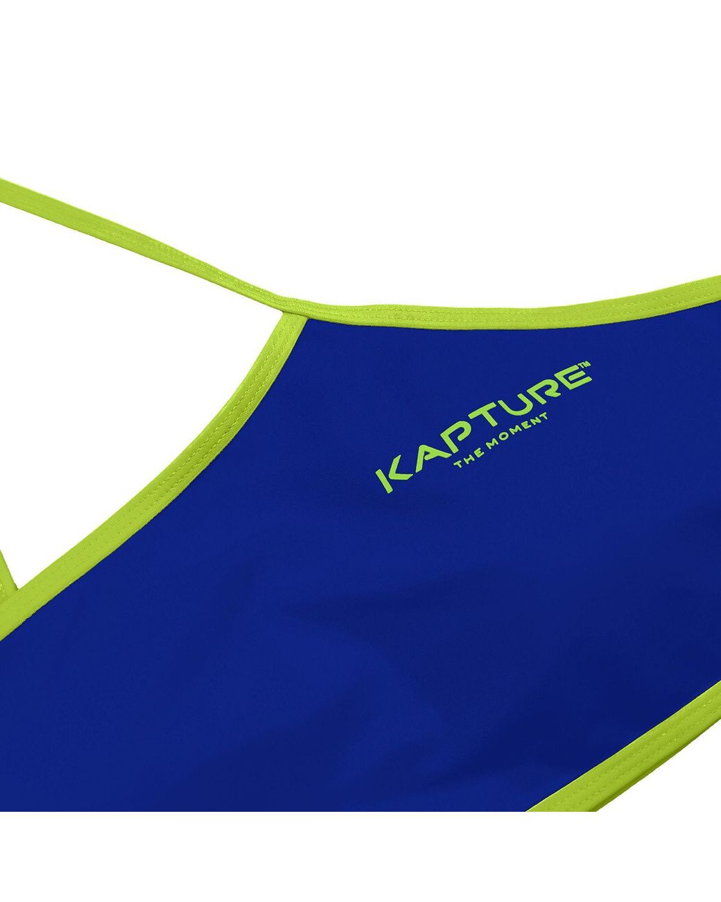 Kapture Blue Dayglow One Shoulder Recycled Bikini Top
