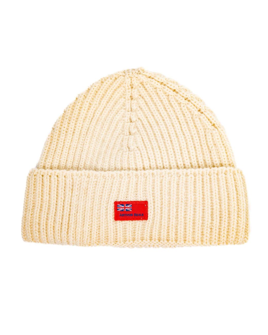Arthur Beale Natural Ensign Beanie Hat for men