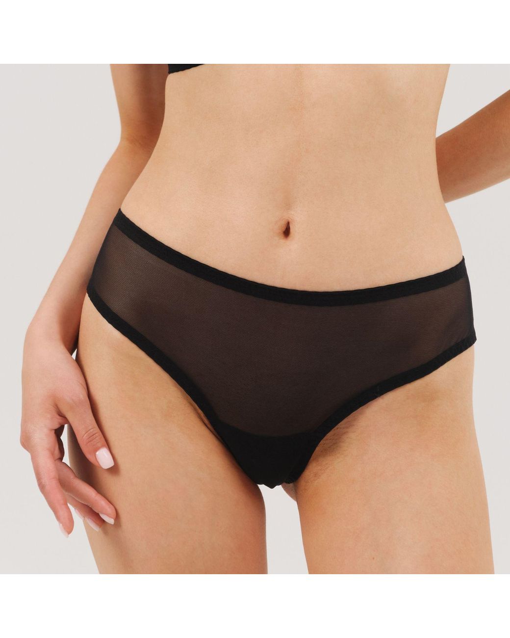 Daily Underwear Black Brazilian Panties Base