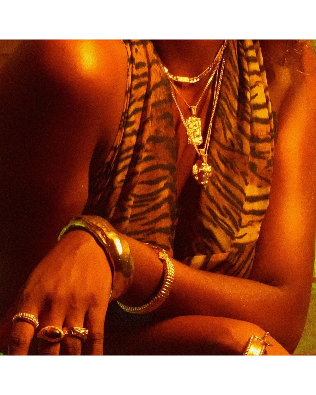 Krush Metallic Rio Python Textured Ring