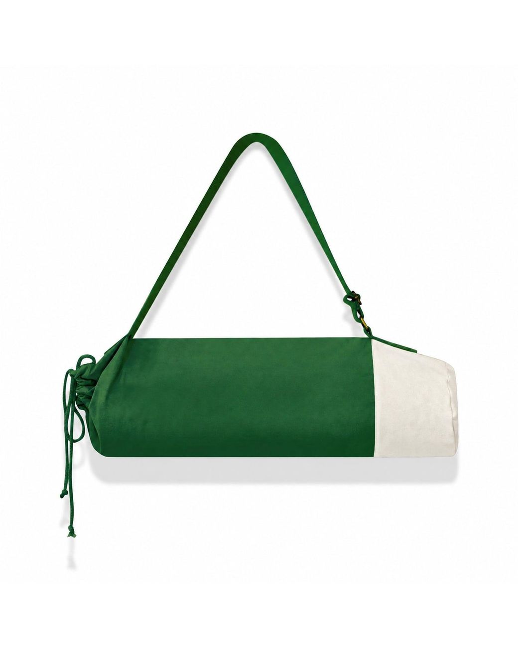 Kedgeree Design Green Cotton Yoga Bag With Adjustable Strap