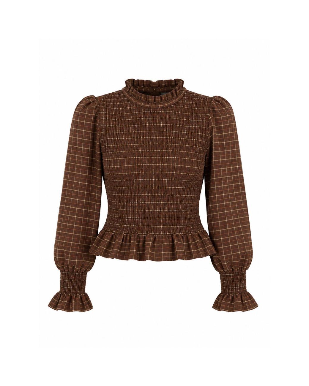 Mind Traveler Brown Chia Alia Blouse