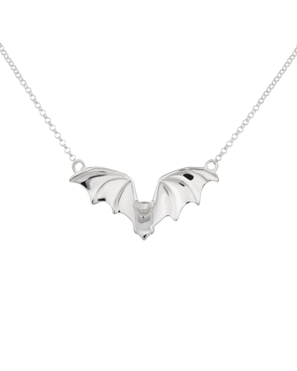 Scream Pretty Bat Necklace in Metallic | Lyst