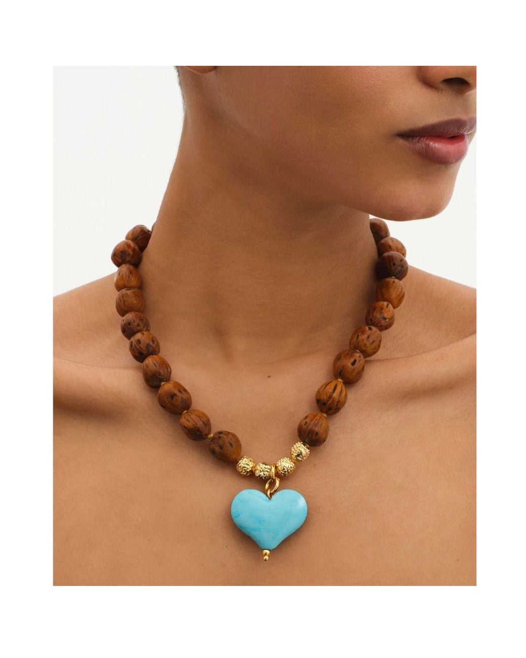 Tohum Design Brown Cuore Resort Necklace –