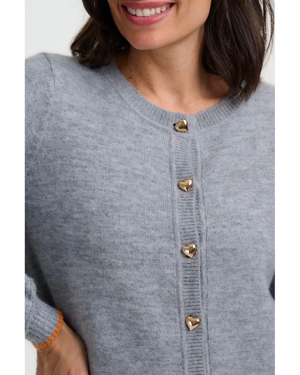 Sugarhill Gray Glinda Cardigan Hearts
