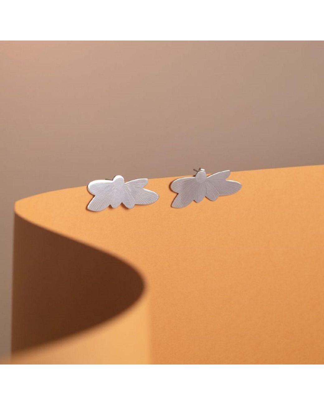 Silver Moon White Bloom Sterling Earrings