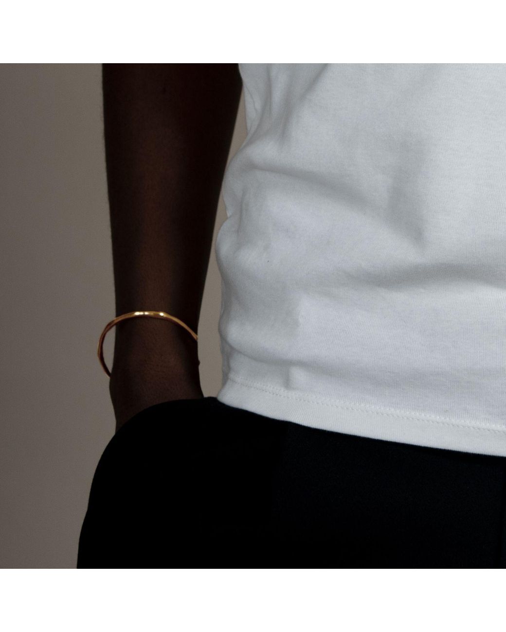 Dower & Hall Metallic Waterfall Bangle for men