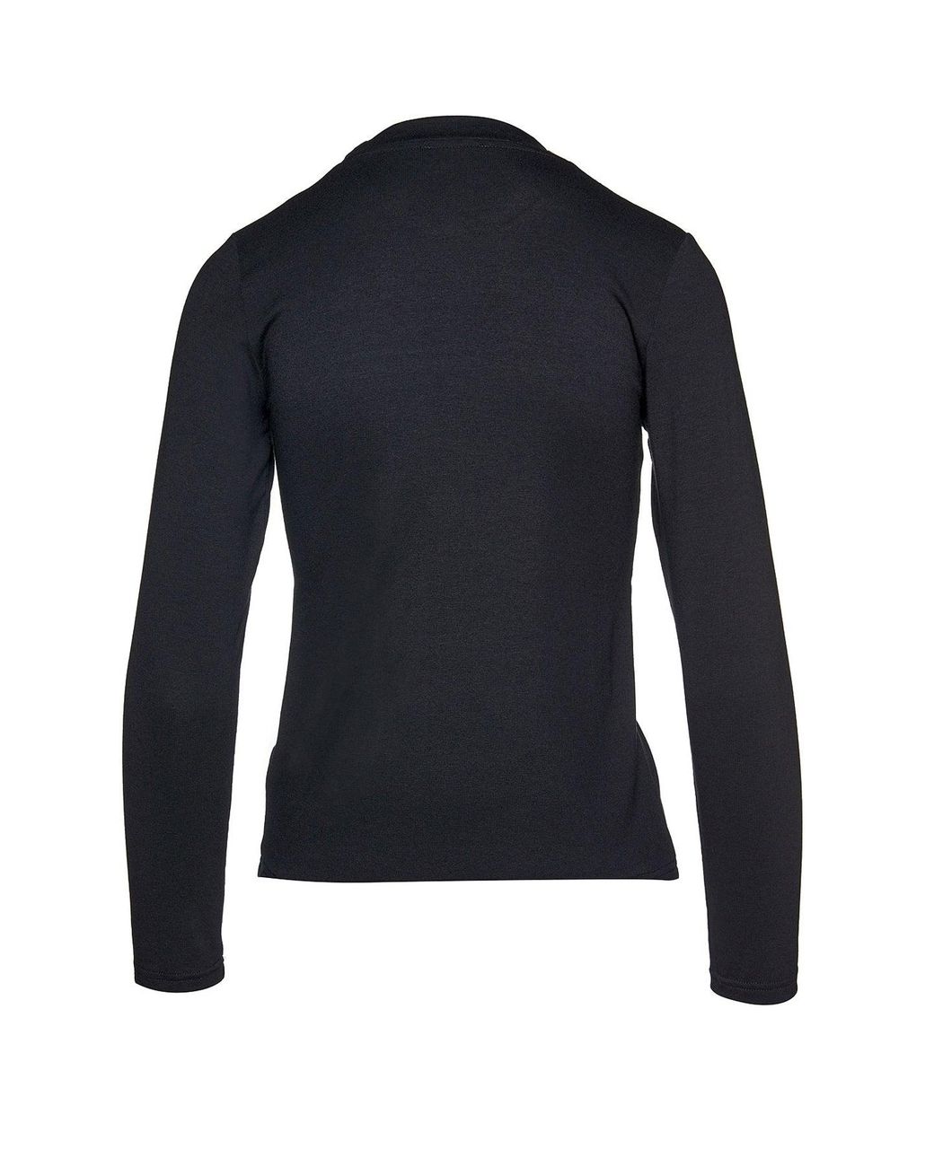 Conquista Blue Long Sleeve Faux Wrap Top