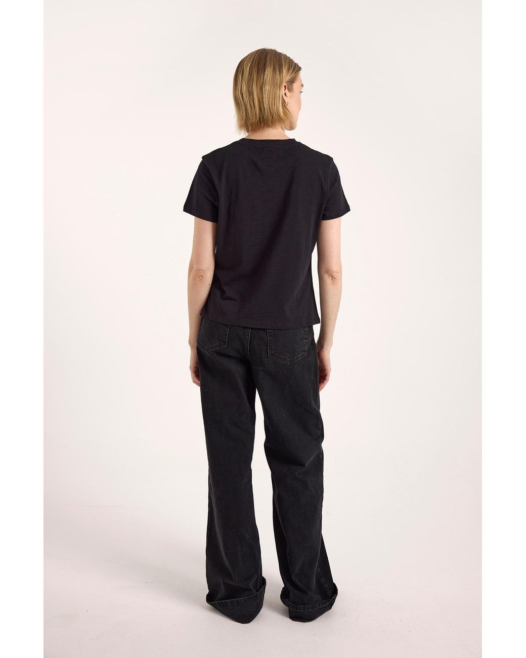 Brodie Cashmere Black Weekend Boxy Tee