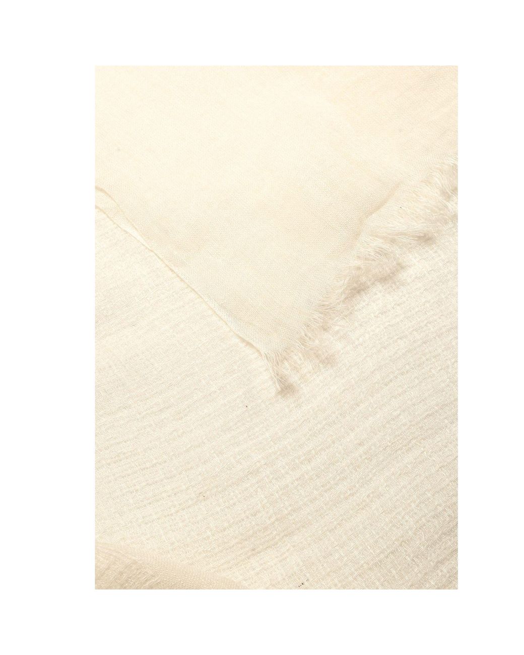 Heritagemoda White Neutrals Handwoven Premium Linen Scarf For