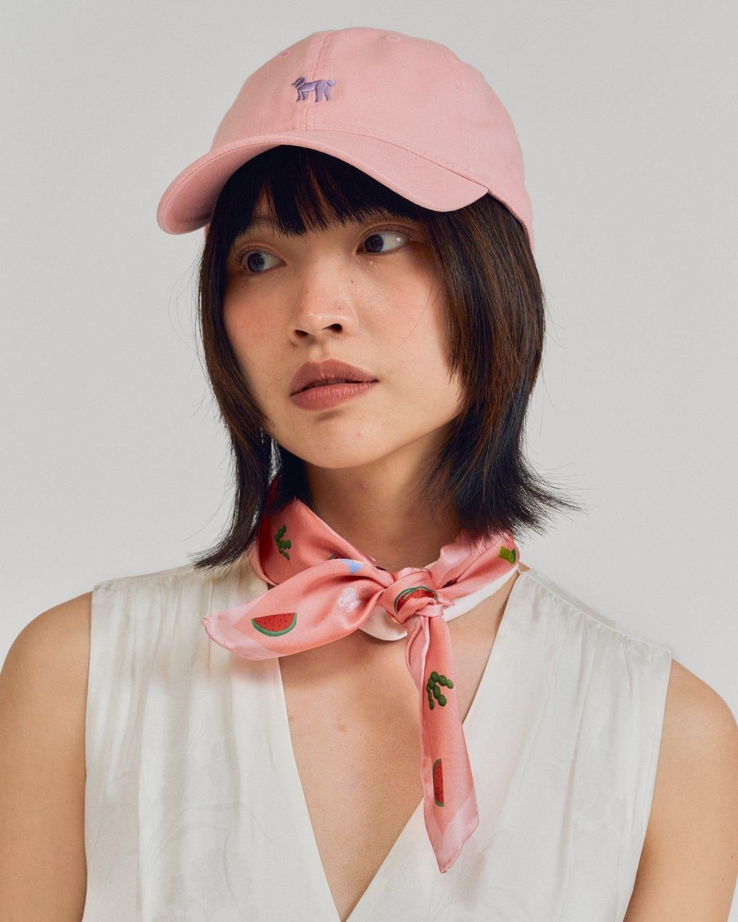 Lost Pattern Pink Pan Pan Baseball Cap