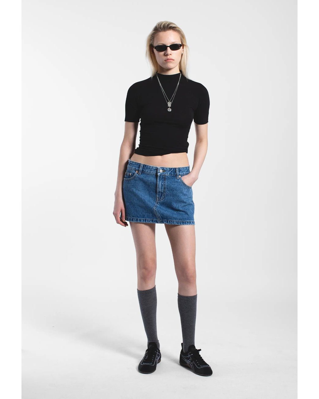 Dr. Denim Blue Tiggy Mini Skirt