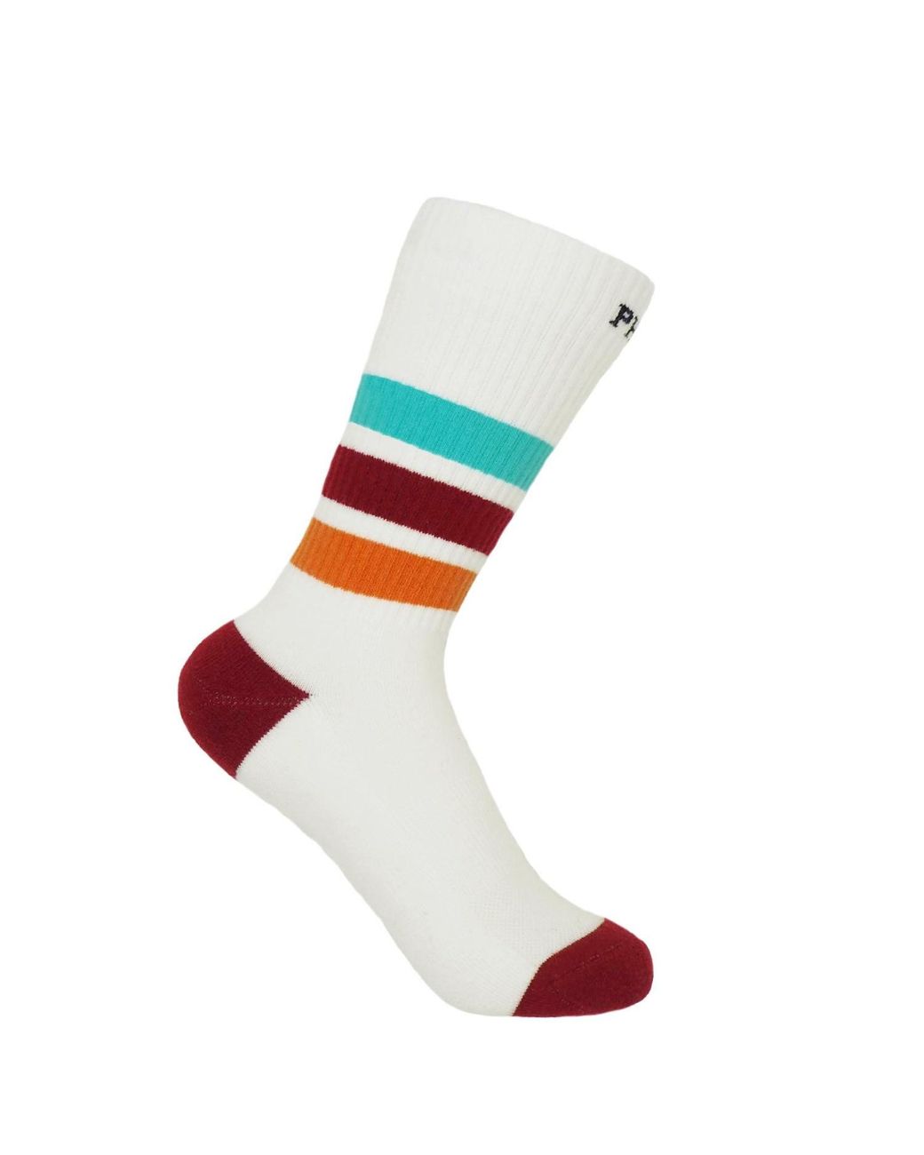 Peper Harow - Made in England Blue Mauve Striped Organic Sport Socks 2 Pack
