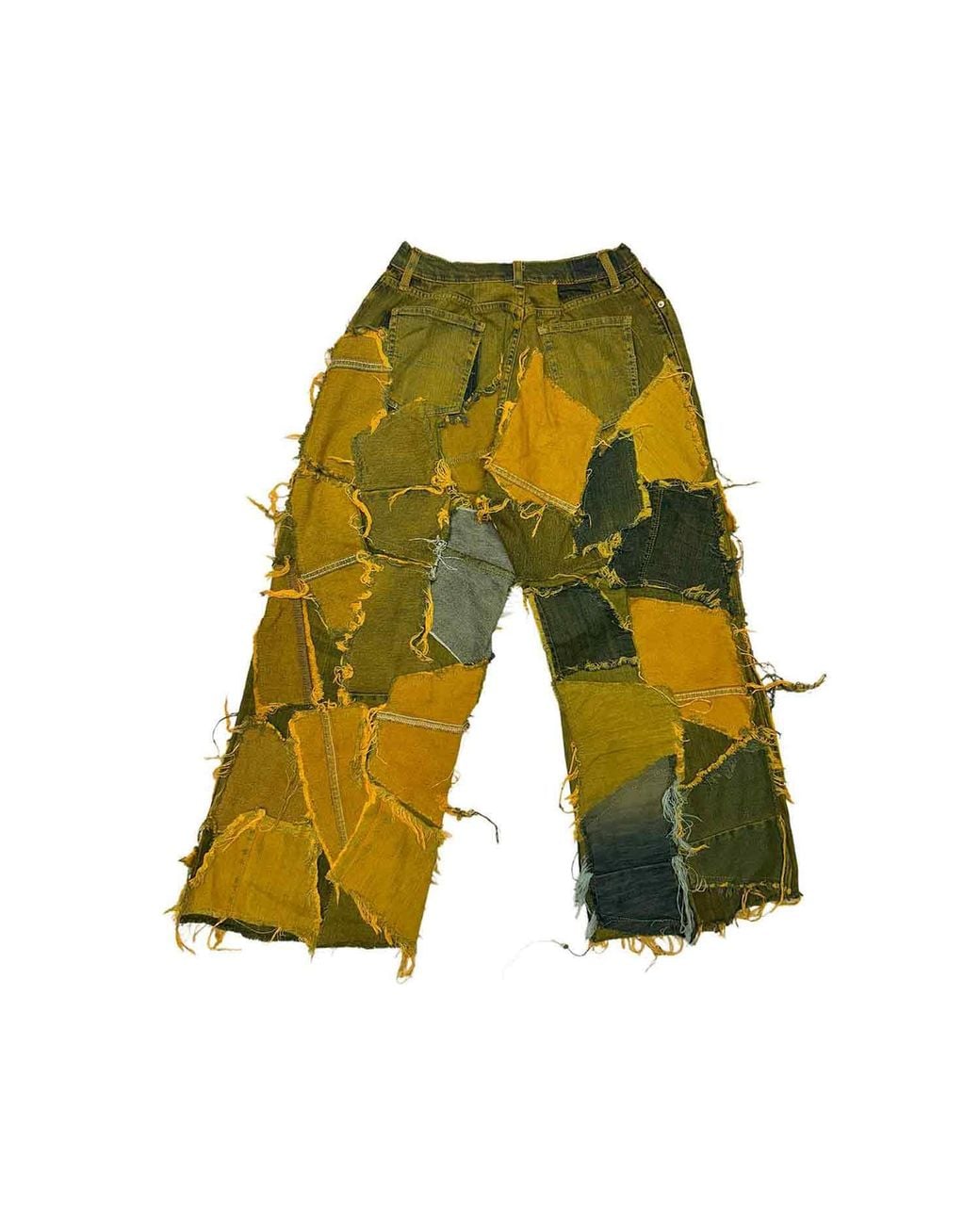 Zasta Studio Green Shred Couture Denim Jeans A New