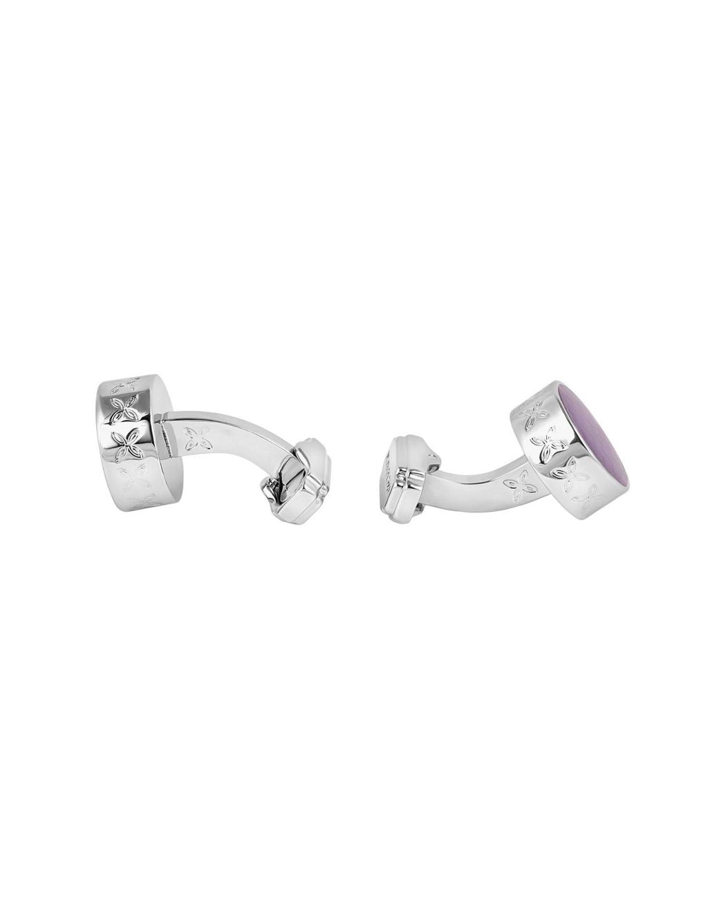 Tateossian Purple Thompson Brick Cufflinks for men