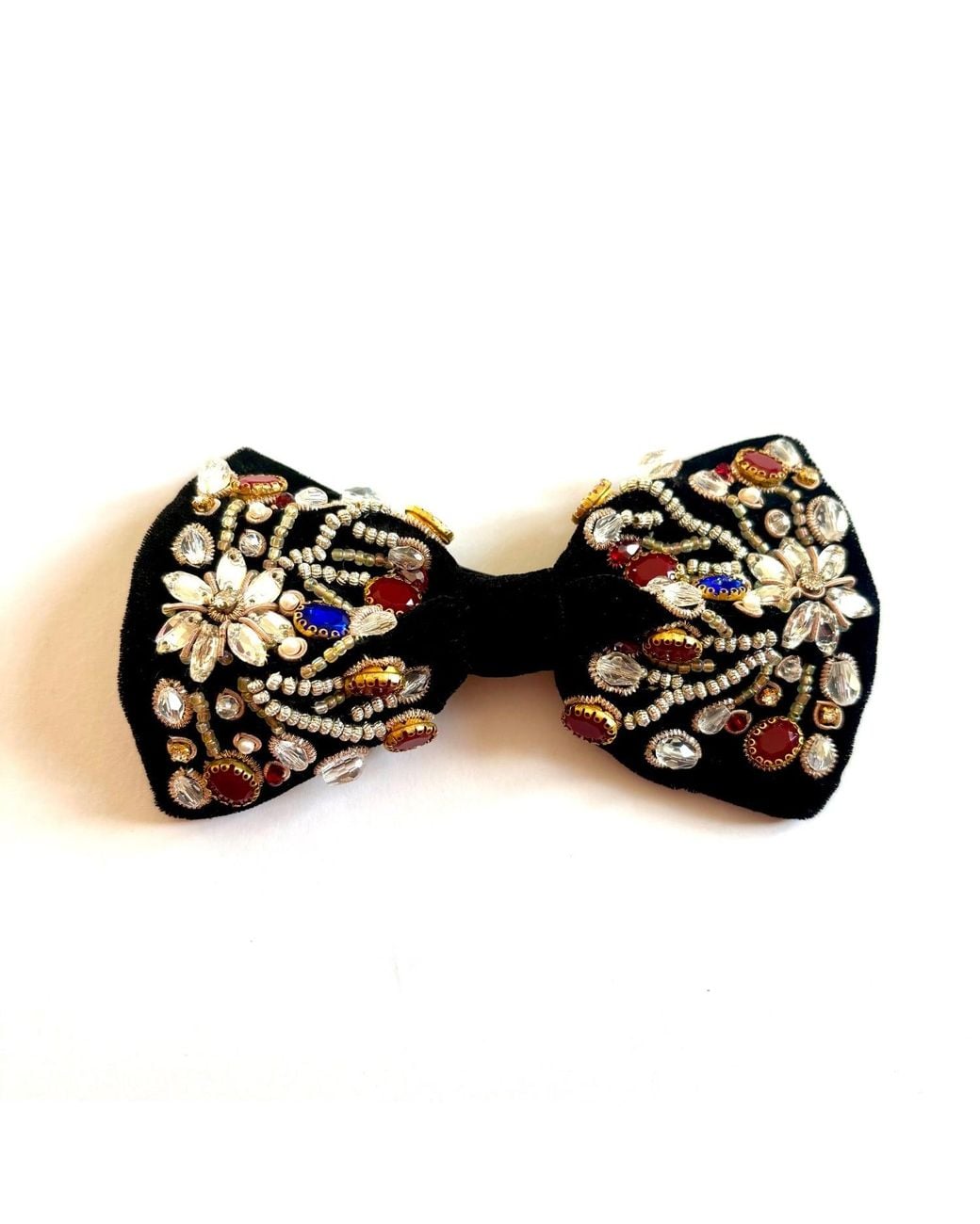 Zars London Black Encrusted Bow Tie for men