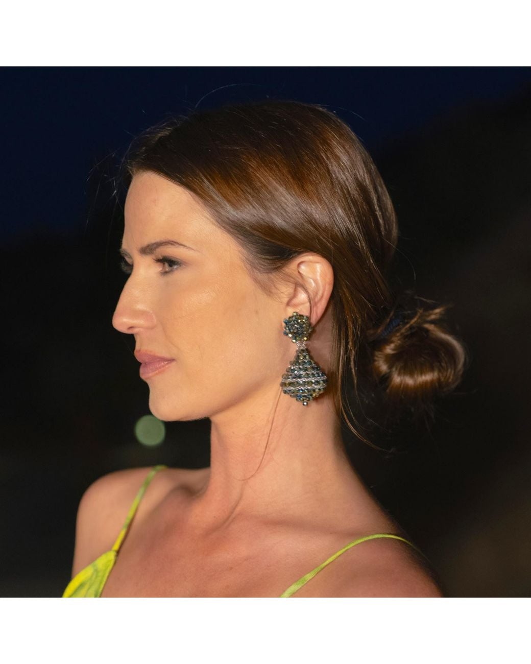 Fairchild Baldwin Green Chandelier Earrings Multi