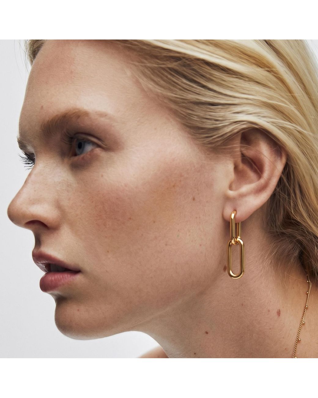 With Love Darling Metallic Mia Two Link Earrings