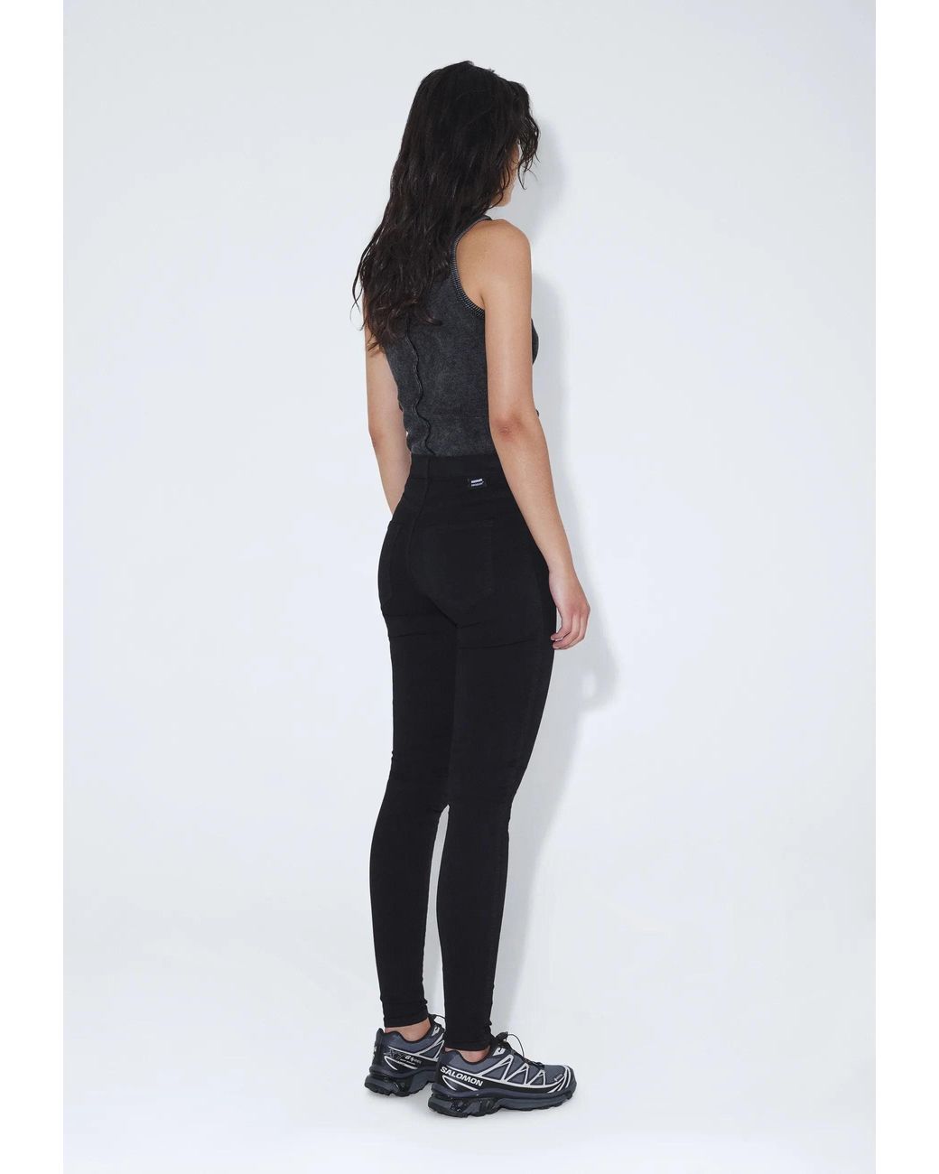 Dr. Denim Black Plenty Mid Skinny