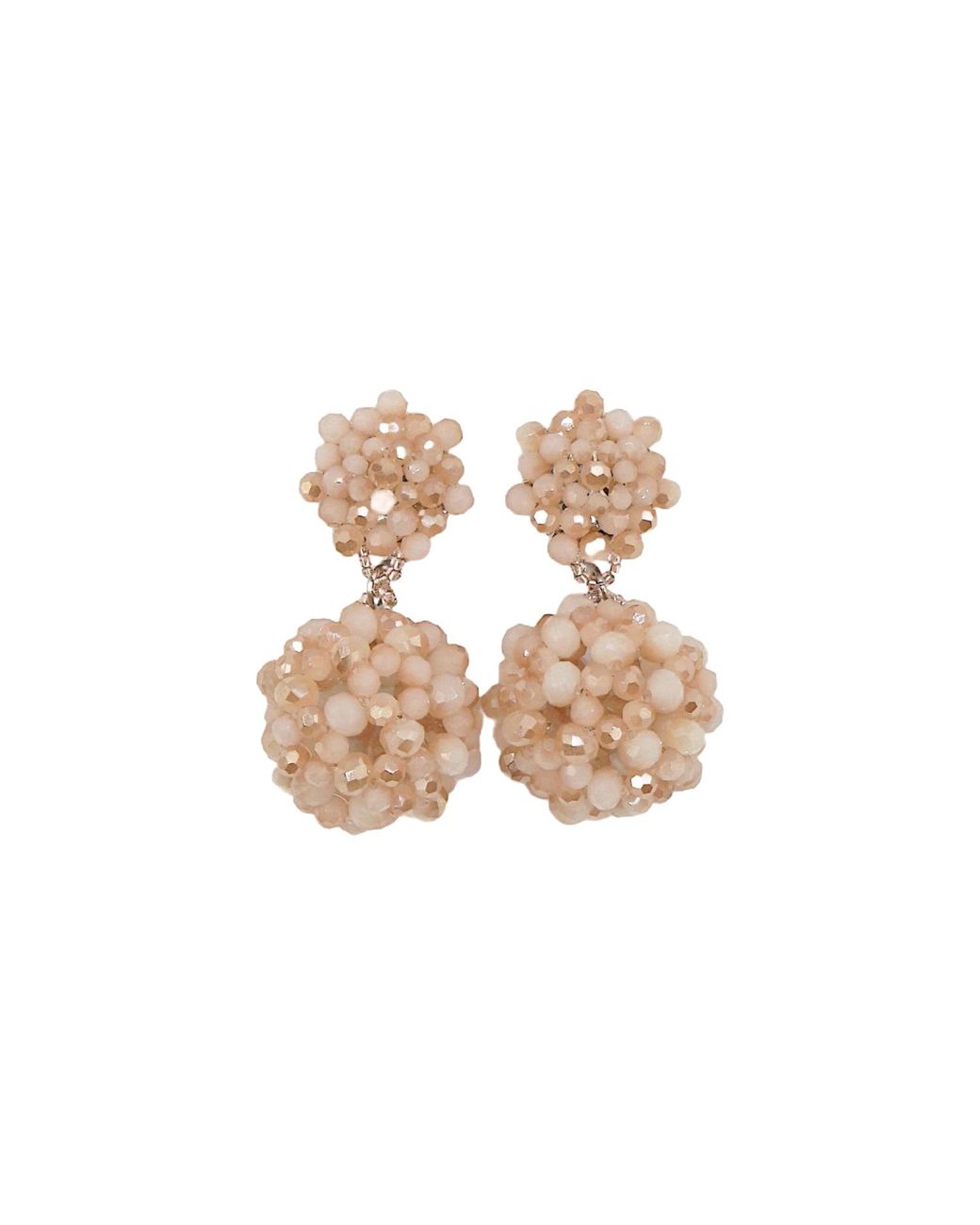 Fairchild Baldwin Multicolor Orb Earrings Champagne