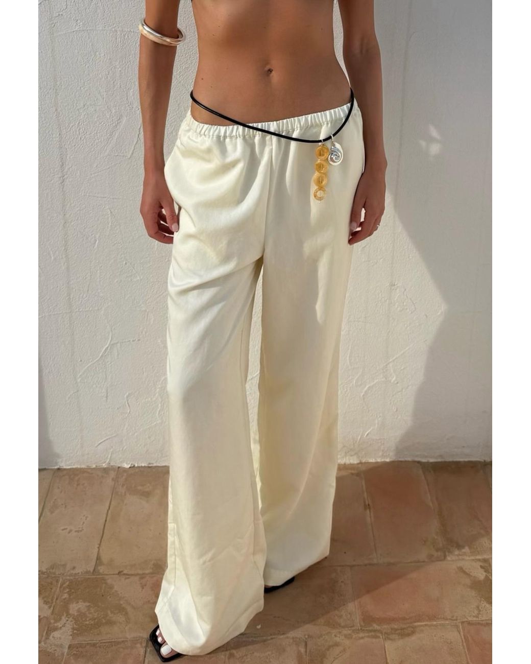 Tohen White Neutrals Manon Pants