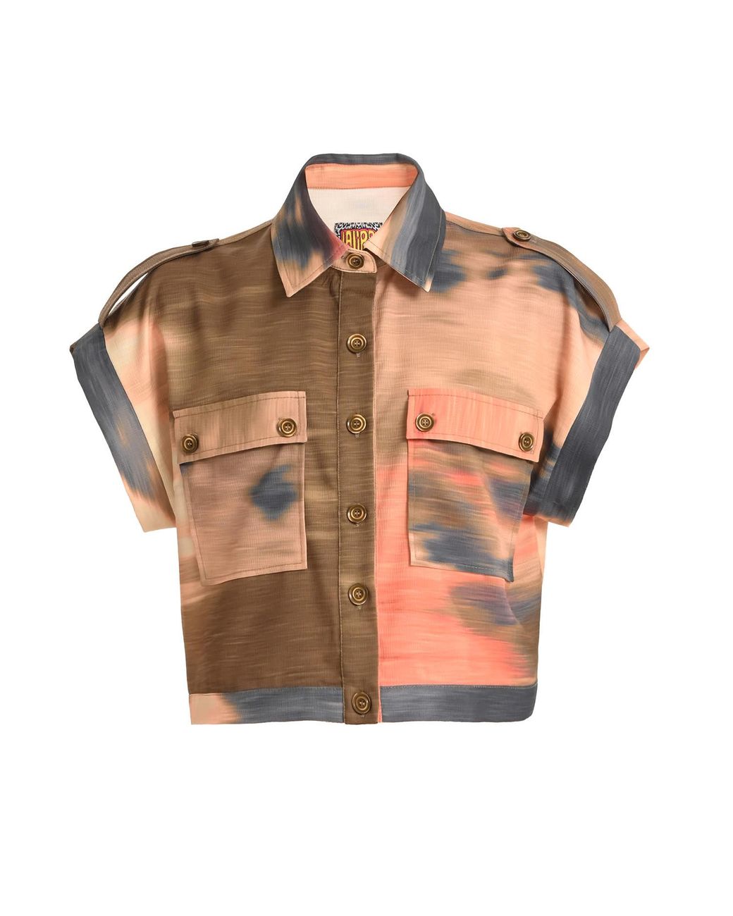Lalipop Design Multicolor Relaxed Short-Sleeve Shirt
