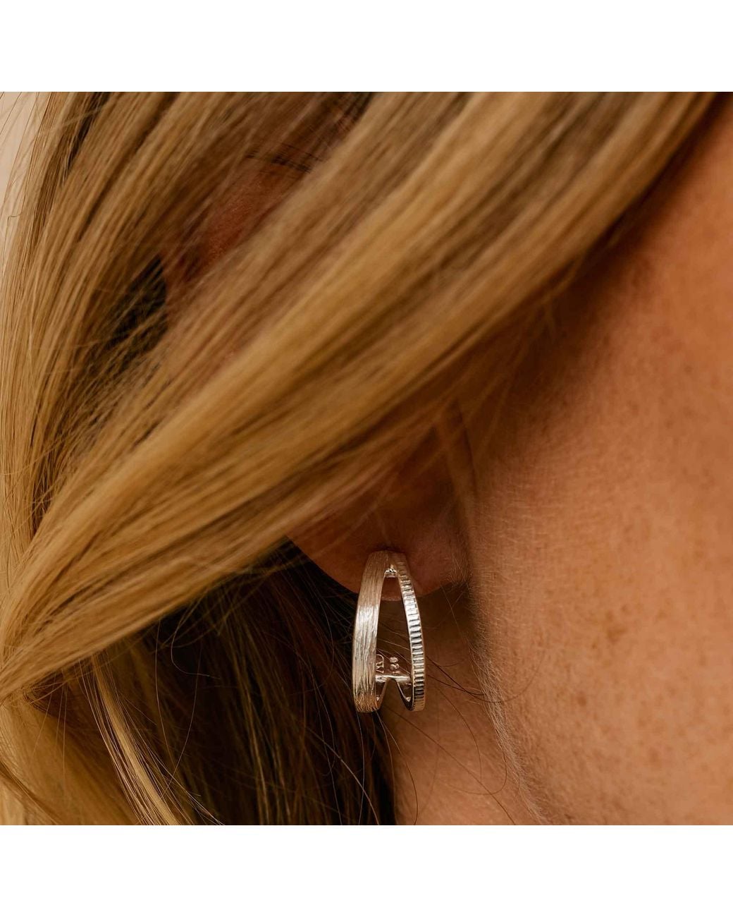 Charlotte's Web Jewellery Metallic Nature Gratitude Hoop Earrings