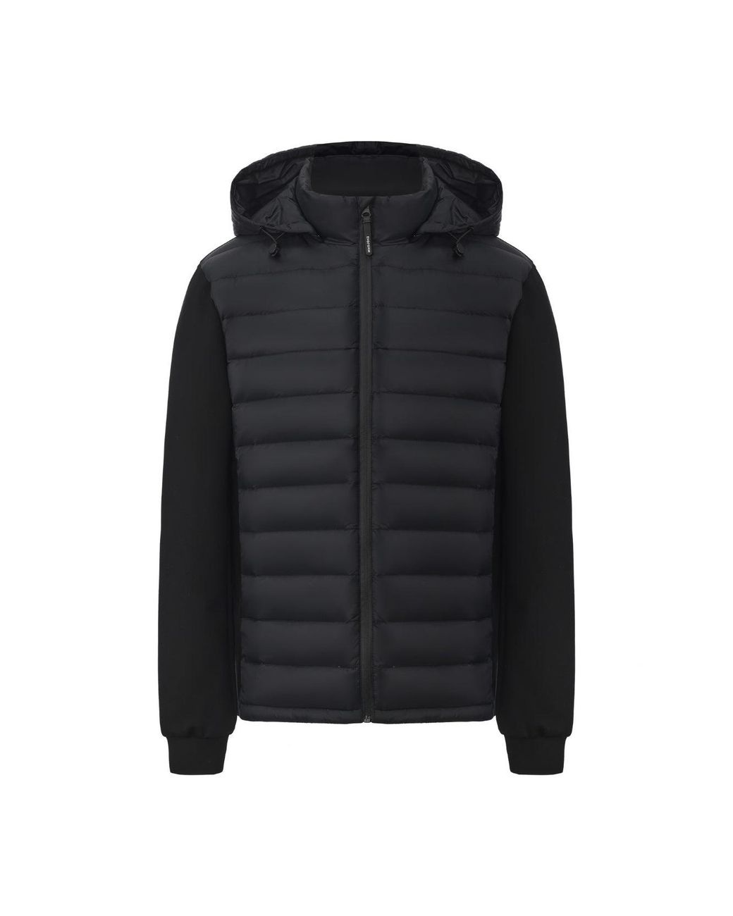 Guards London Black Bale Hybrid Quilt & Interlock Zip Jacket for men
