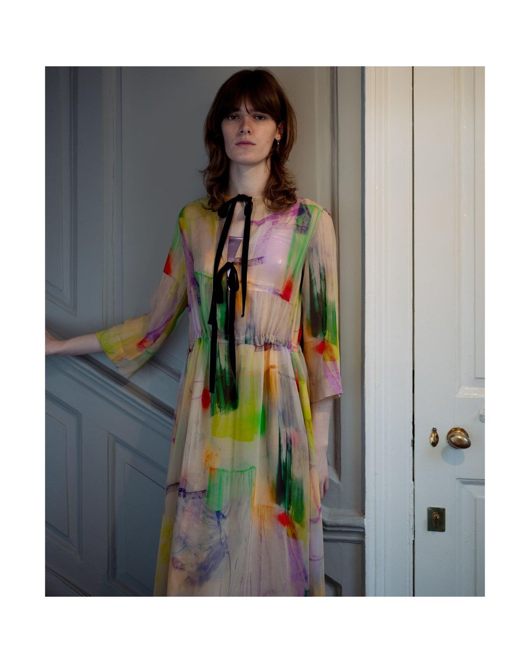 Klements Yellow Solstice Silk Dress