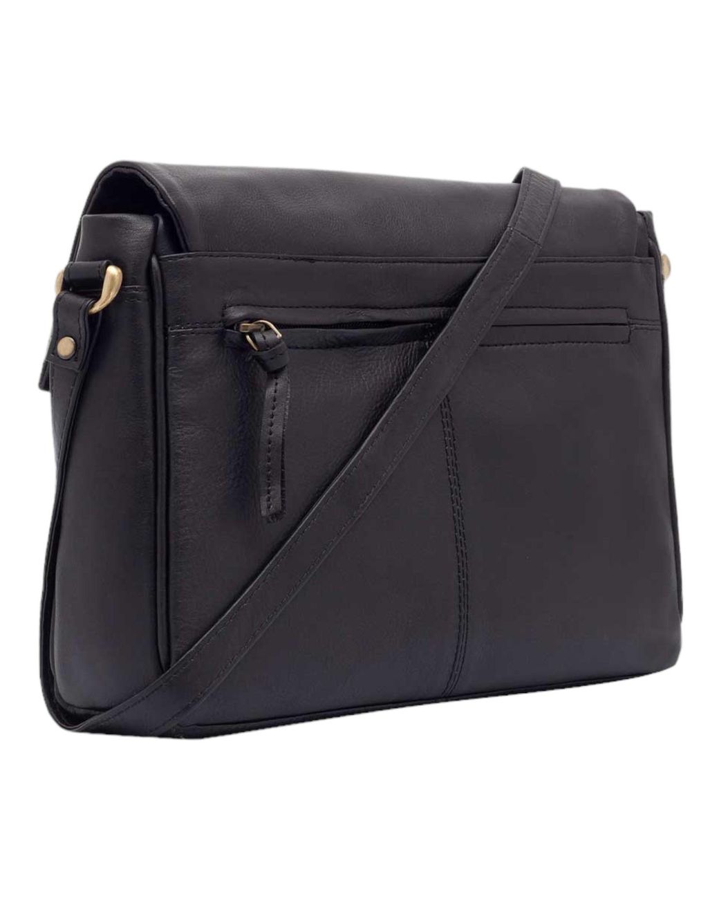 Lloyd Baker Black Lavasa Leather Crossbody Bag