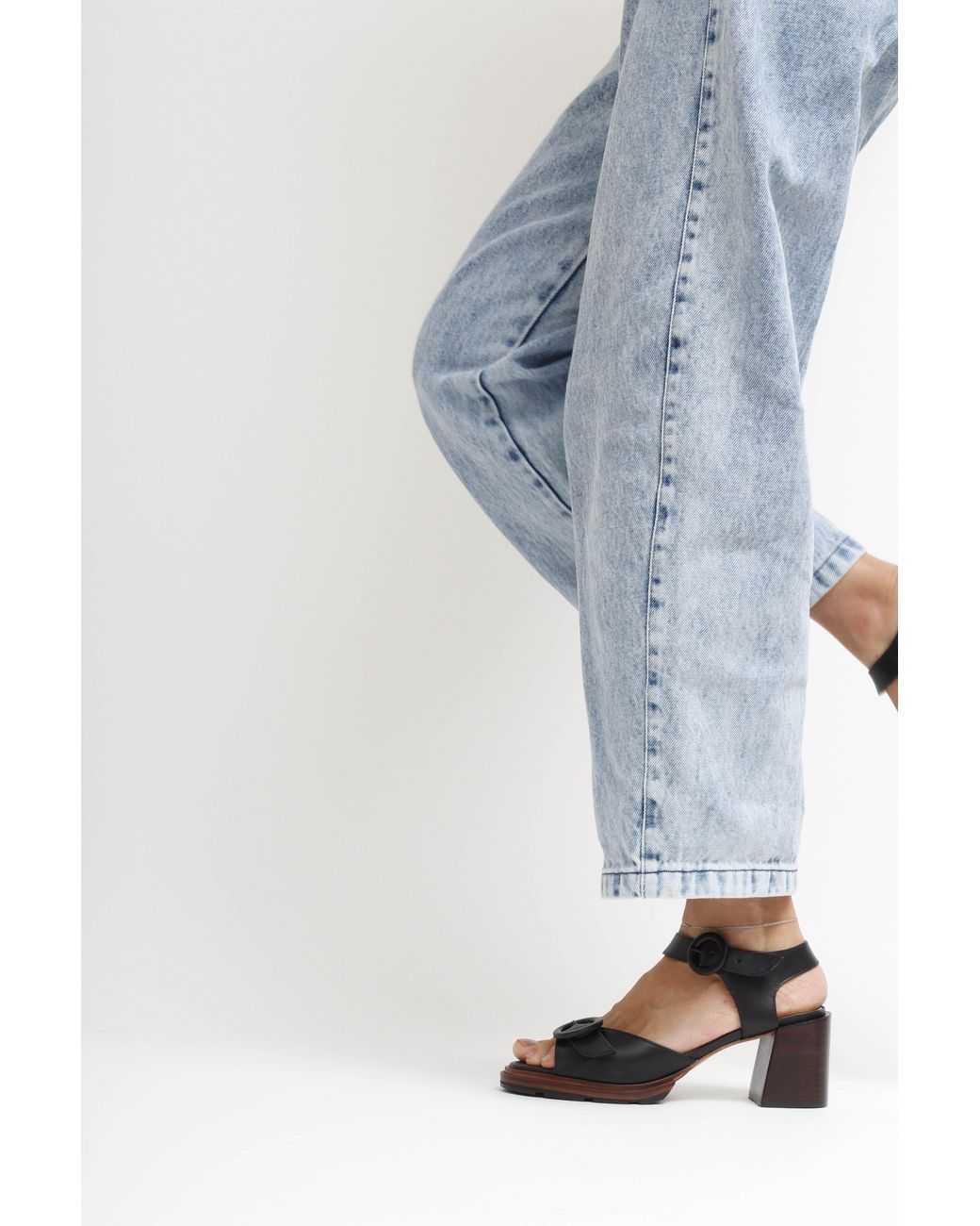 Mafalda Black Karina Heeled Sandals