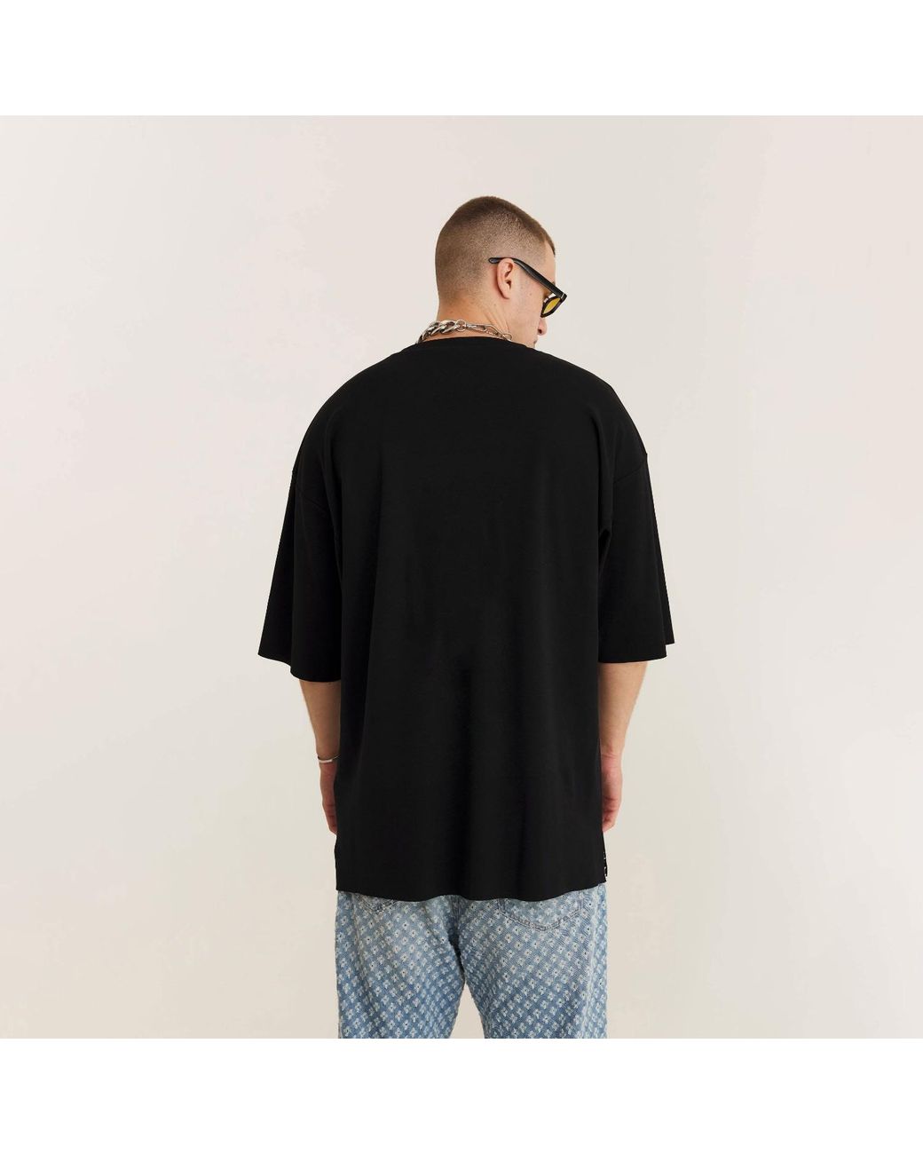 mysimplicated Black Oversized T-Shirt for men